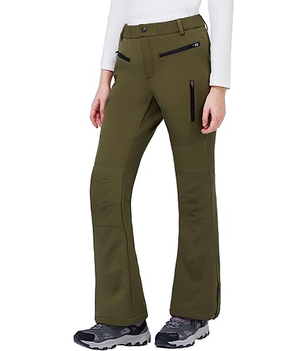 Calça Esqui Feminina WULFUL - Impermeável Com Forro De Lã Para Inverno