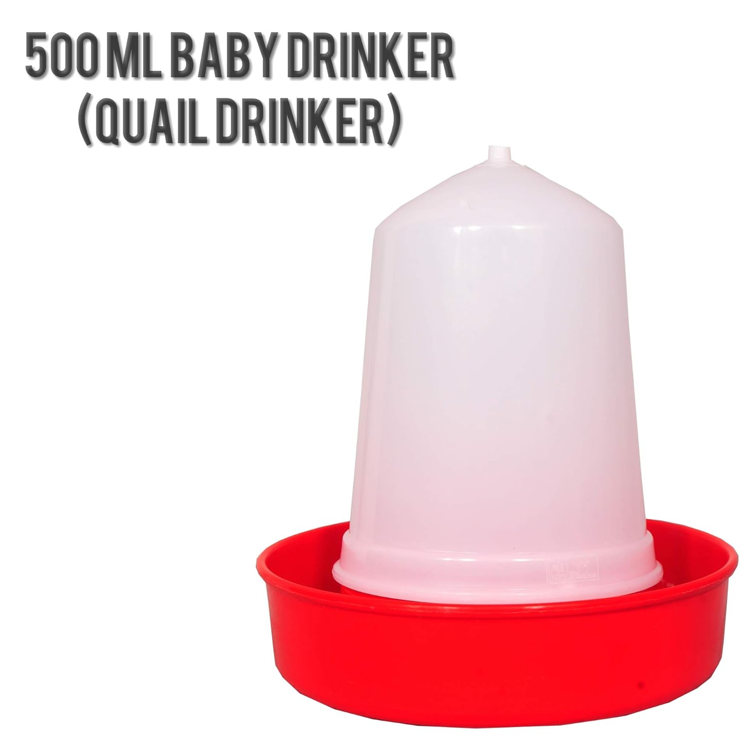 Praish Quail Chick Drinker 500 Ml Capacity Small Size Ground