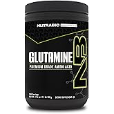 NutraBio Pure L-Glutamine Powder, 100 Servings L-Glutamine Supplement, Amino Acid, Pure Grade, Glutamina, Absolutely no Additives, Fillers or Excipients, Muscle Recovery Supplement - (500 Grams)