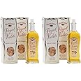 Agustin Reyes Royal Violets Eau de Cologne Gently and Refreshing for Baby Skin, Relaxing Aroma, 4-Pack of 5.0 FL Oz, 2 Glass Bottles
