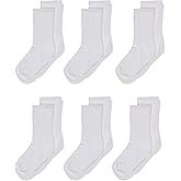 Jefferies Socks Girls' Half-Cushion Seamless Socks (Pack of 6)