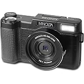 Minolta MND30 30 MP / 2.7K Ultra HD Digital Camera (Black)