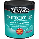 Minwax 63333444 Polycrylic Protective Finish, Satin, Clear, 1 Quart