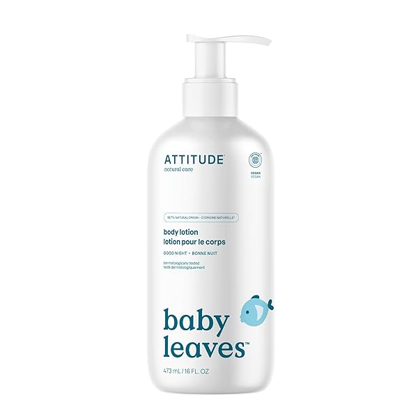 ATTITUDE BABY LOTION, EWG VERIFIED MOISTURIZER, DERMATOLOGICALLY TESTED...