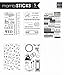 me & my BIG ideas Glitter Sticker Flip Value Pack, Black and White Wedding (GVP-26)
