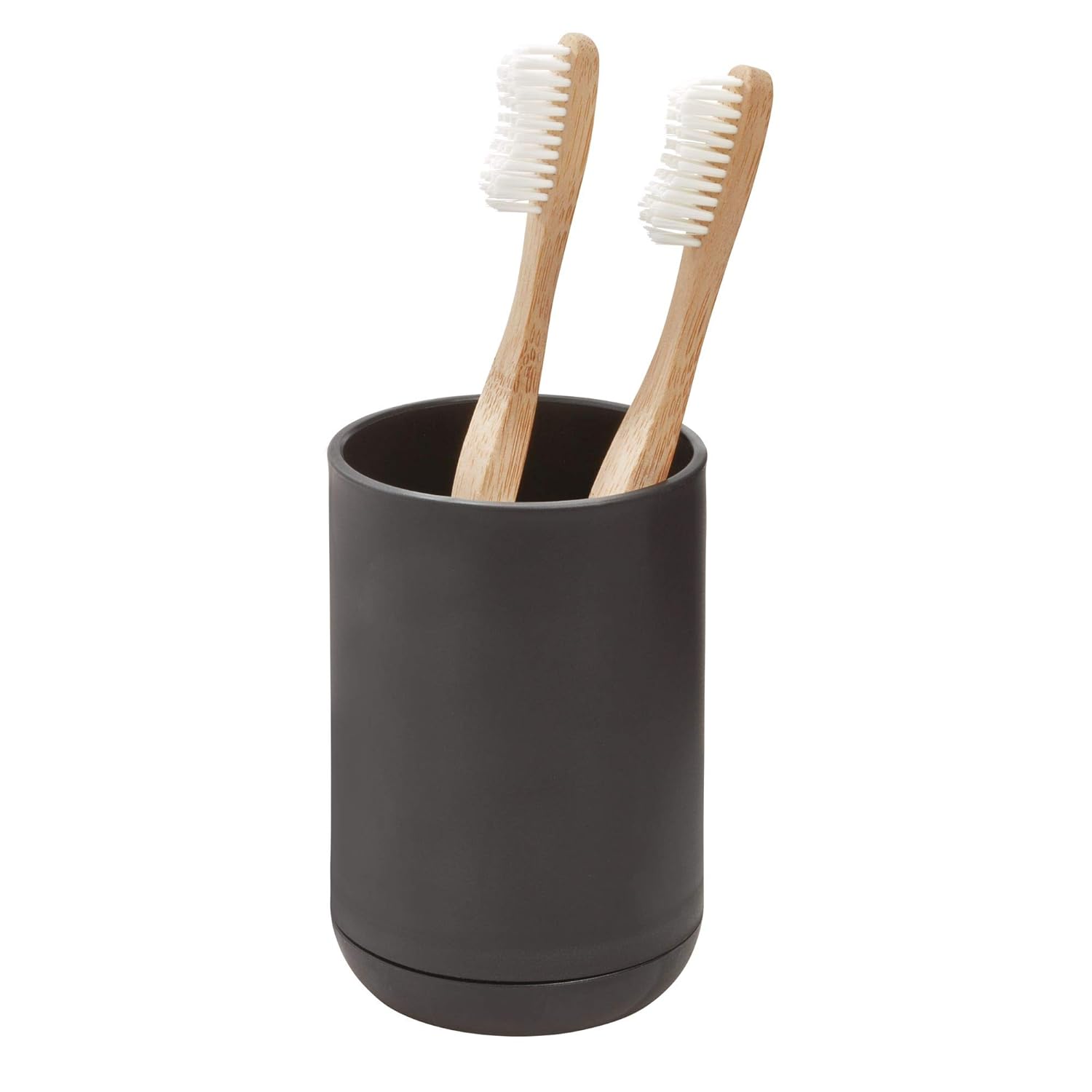 iDesign Cade Toothbrush Holder, Holds Normal Toothbrushes, Spin Brushes
