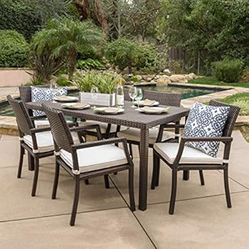 wicker rectangular dining furniture outdoor multibrown edene gdf patio piece studio