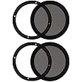 Goldwood Sound, Inc. Monitor Subwoofer Part, Heavy Duty Steel Mesh Snap On Woofer Grills for 6.5" Speakers 2 Grill Pack (SG-M6-2)