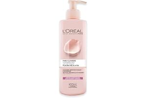 L’Oréal Paris Face Wash Fine Flowers Cleansing Milk with Rose & Jasmine Flower Extracts, 400 ml