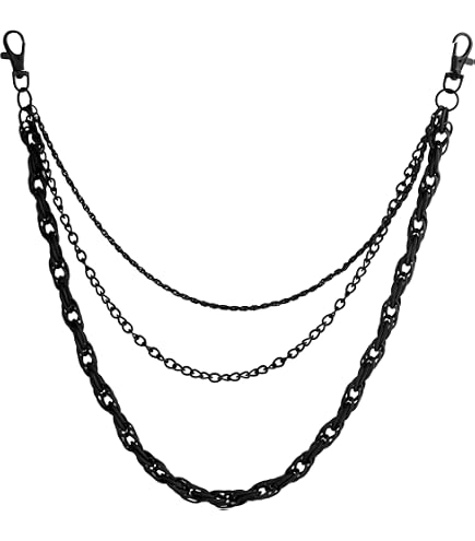 Amazon.com: Sacina Goth Punk Layered Skull Skeleton Pants Chain