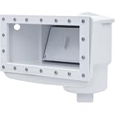 Rx Clear Heavy Duty Wide-Mouth Complete Thru-Wall Skimmer Kit | White | for Above-Ground Swimming Pool | Made of Non-Corrosive Abs Plastic | Chemical Resistant
