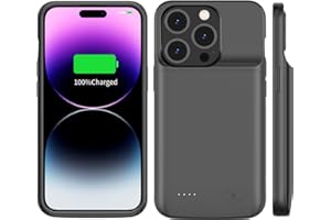 TAYUZH Battery Case for iPhone 14 Pro Max (6.7inch), 8500mah Battery Charging Case for iPhone 14 Pro Max, (Black)