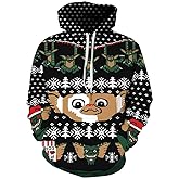 Gloria&Sarah Ugly Christmas Sweaters Sweatshirt Outfits for Women Men Funny Shirts Tops 3D Cute Hoodie Pullover