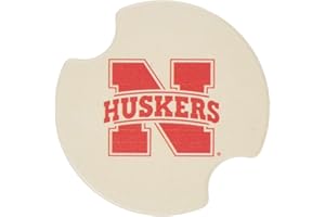 Thirstystone University of Nebraska Car Cup Holder Coaster, 2-Pack (DUNE)