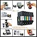 Oozmas Compatible Label Tape Replacement for Brother P-Touch TZ TZe 131 231 431 531 631 731 Label Tape for PT-D210 PT-H100 PTD400AD PT-1230PC Labeler, 12mm (1/2 Inch) x 8m (26.2 Feet), 6 Pack