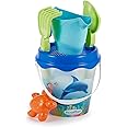Ecoiffier - Dolphin Beach Bucket with Shovel, Rake, Watering Can and Sand Mold, 851