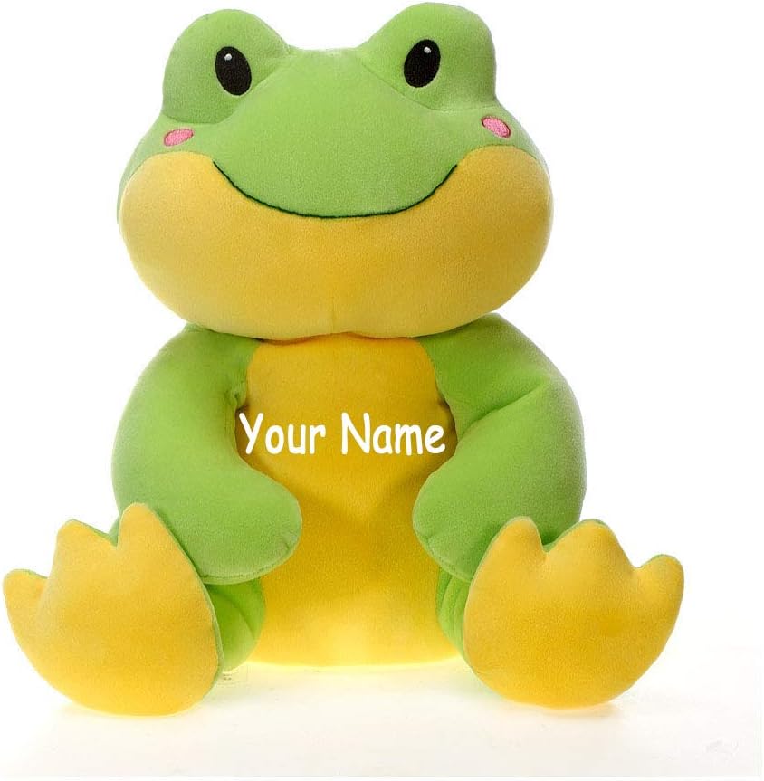 green frog plush