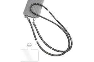 Turkalla Phone Crossbody Lanyard, 120cm Acrylic Beads Phone Strap with Tether Tab,Universal Cell Phone Chain for Most Phones Bag Purse