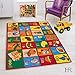 HR 8X11 KIDS ABC FRUITS NON SLIP AREA RUG (7FT.4IN X 10FT.4IN) PLEASE CHECK ALL THE PICTURES.