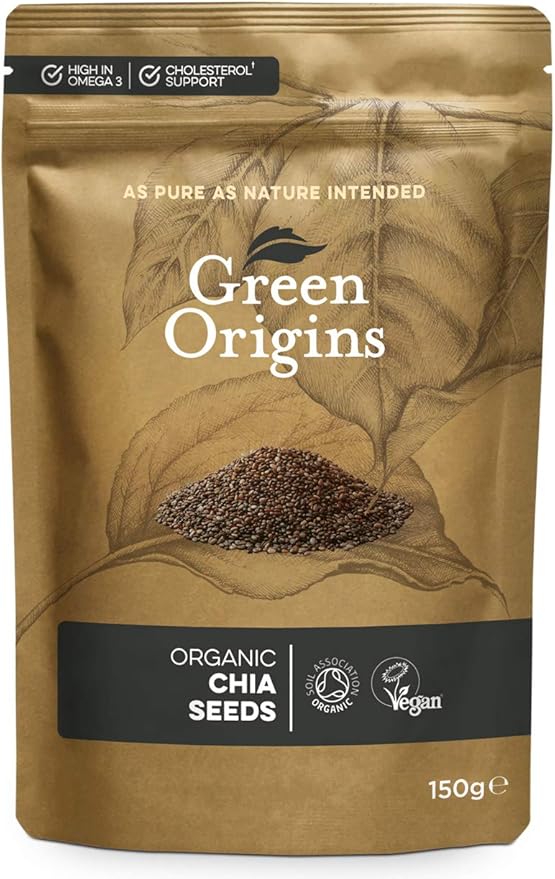 Green Origins Organic Chia Seeds, Raw 150g Amazon.co.uk Health