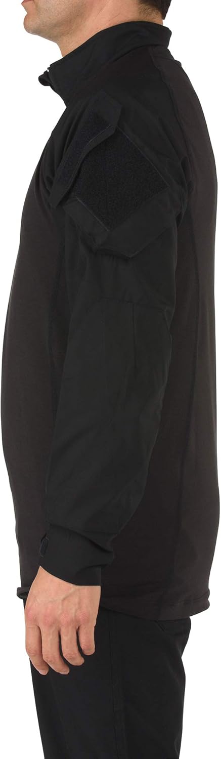 5.11 Tactical Men's Rapid Assault Long Sleeve Shirt, Poly/Cotton Ripstop, Shoulder Pockets, Style 72194: Clothing