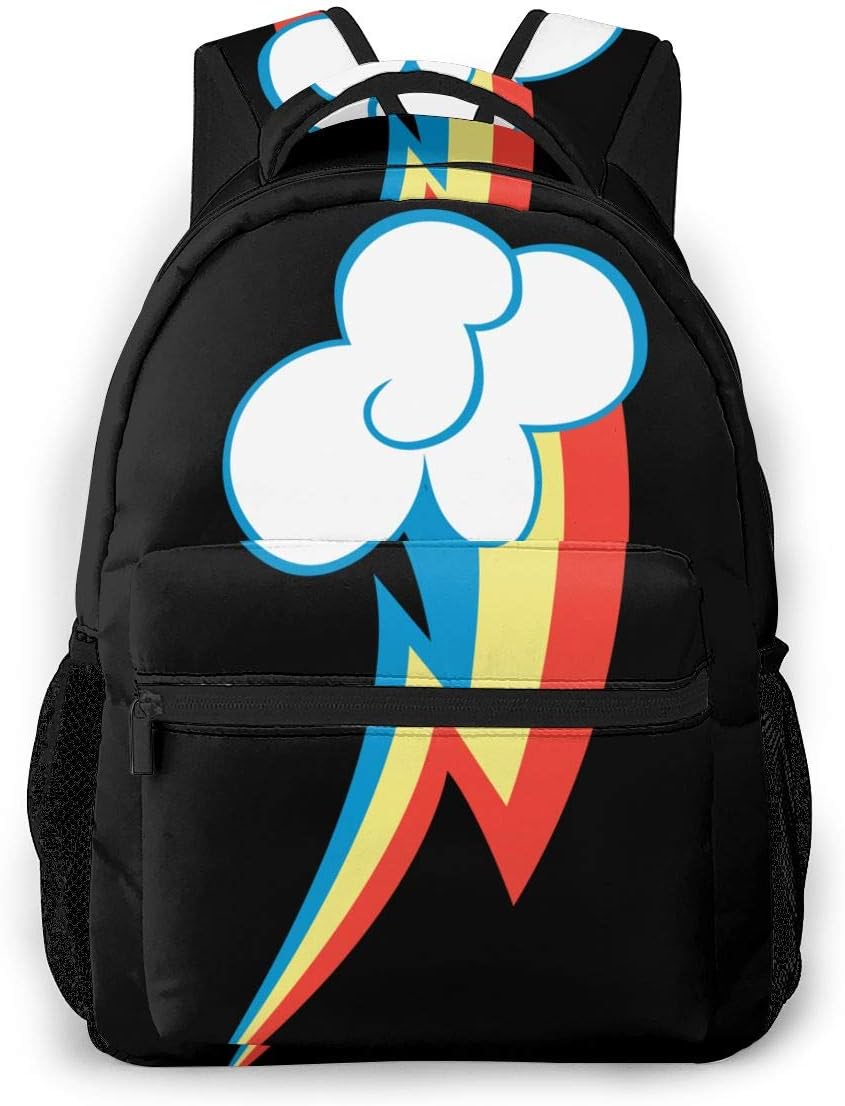 Rainbow Dash Boys Girls School Computer Backpacks Book Bag Travel Hiking Camping Daypack