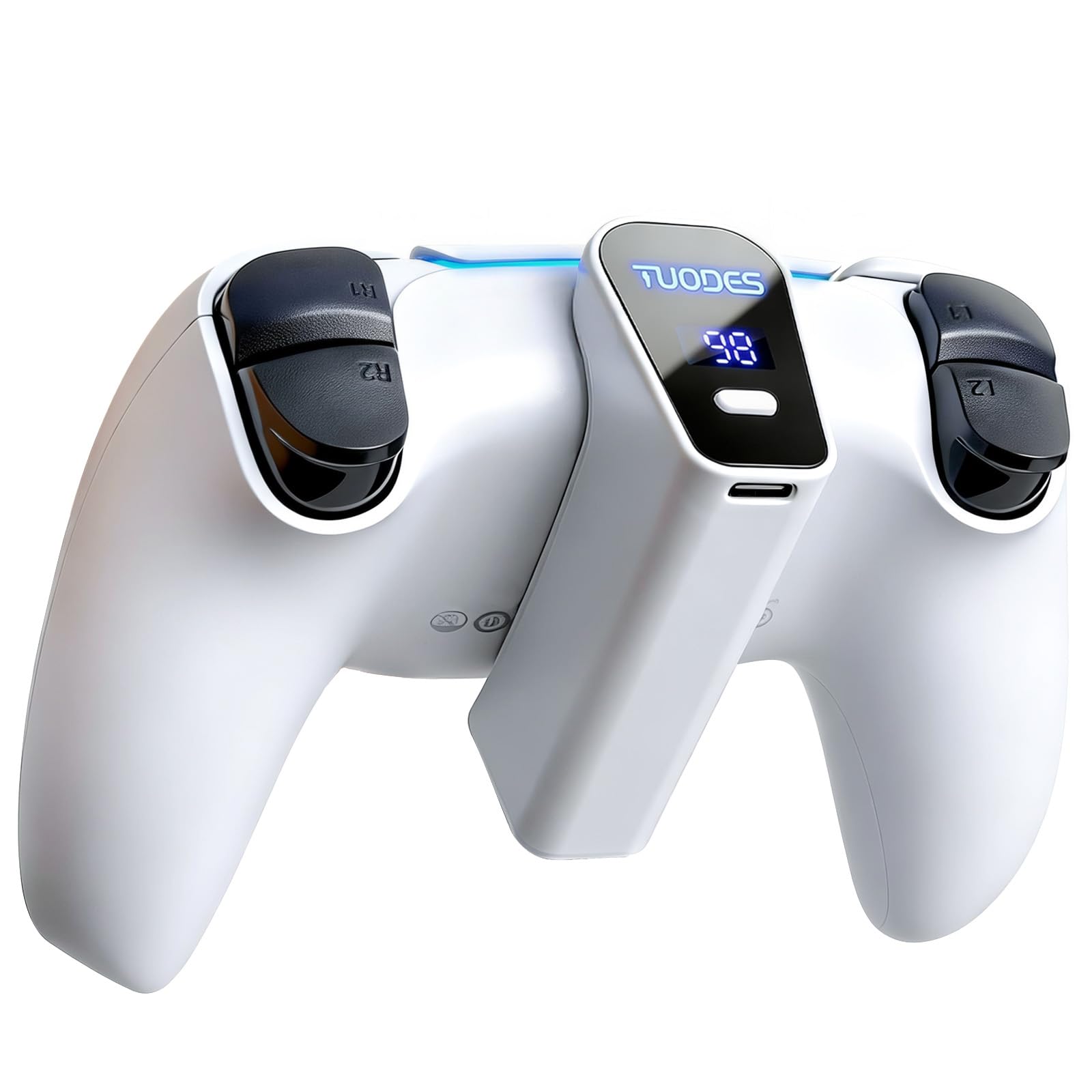PS5 Controller Battery Pack with LED Display Wireless Charger for DualSense & Edge Rechargeable Play and Charge Portable Controller Charger for PlayStation 5
