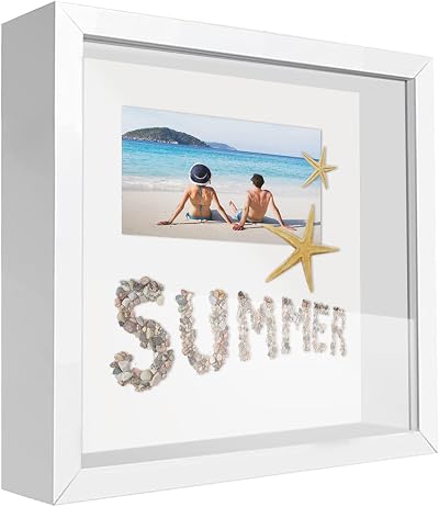 sunmeg 3D Shadow Box Frame 10x10 Wooden Deep Display Personalised Photo Frame