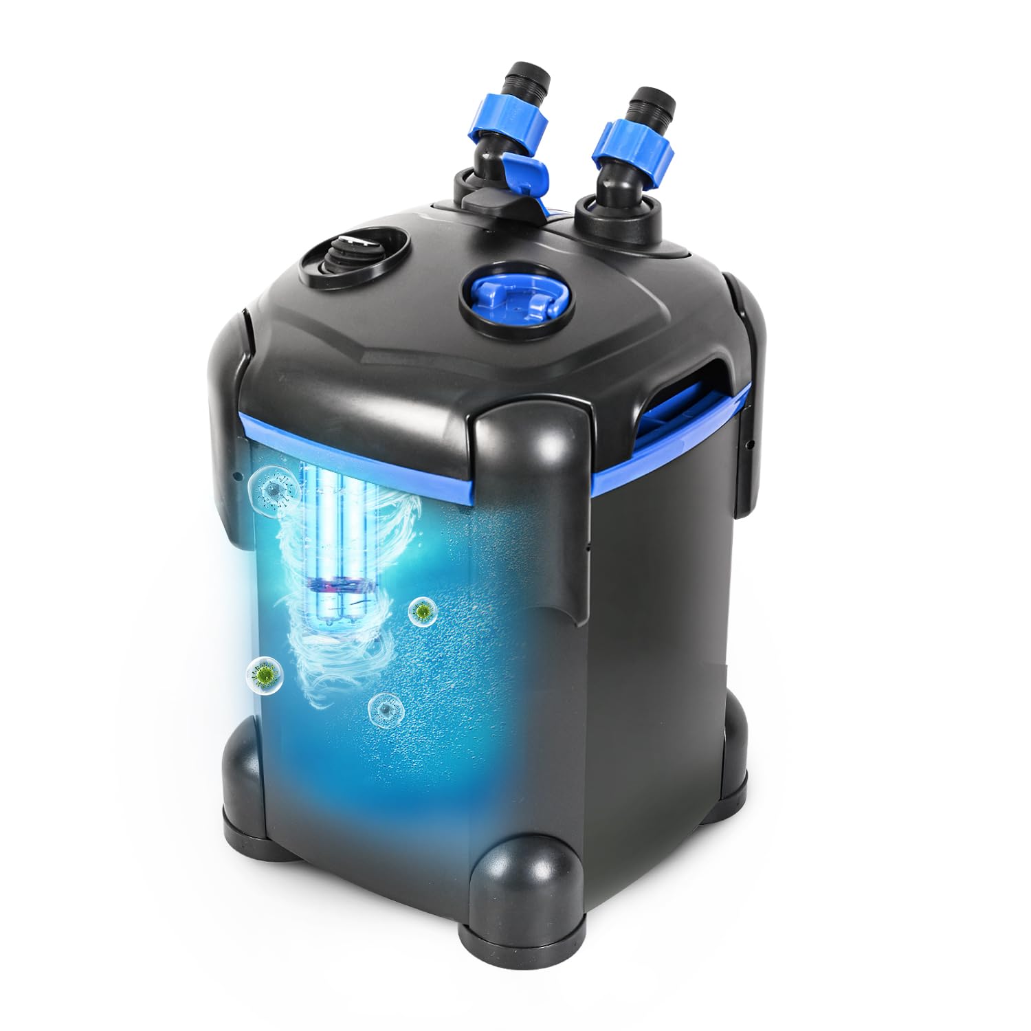 Photo 1 of AMOSIJOY 172GPH Canister Filter, Ultra-Quiet External Aquarium Filter with Free Media for Large Fish Tanks and Aquariums (172GPH)