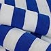 Tamengi 100% Cotton Beach Towel, Pool Towel Dark Blue Striped (30