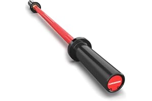 E.T.ENERGIC 4ft Olympic Barbell 20KG Bar Load 500lbs Capacity Available Men's Barbell with Hard Chrome Sleeves for 2" Olympic Plates