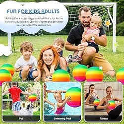 Hanaive 6 Pcs Playground Ball 10 Inch Kickballs