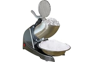 Shaved Ice Machine Electric Ice Crusher Ice Shaver for Kitchen Double Blades Snow Cone Machine 110V 300W