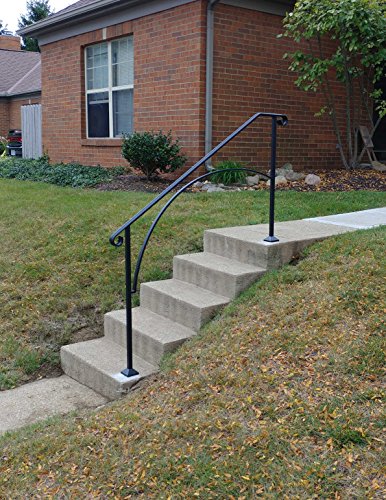 Iron X Handrail Arch #4 Fits 4 or 5 Steps