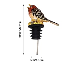 Wine Aerator Pourer, Enamel Glaze Colorful Bird