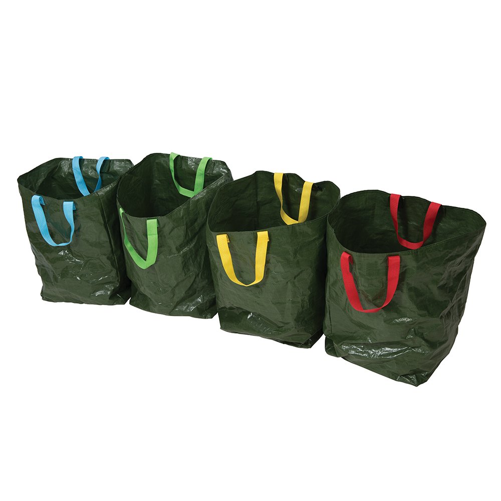 Silverline Recycling Bags 4pk 400 x 320 x 320mm (410631), Green