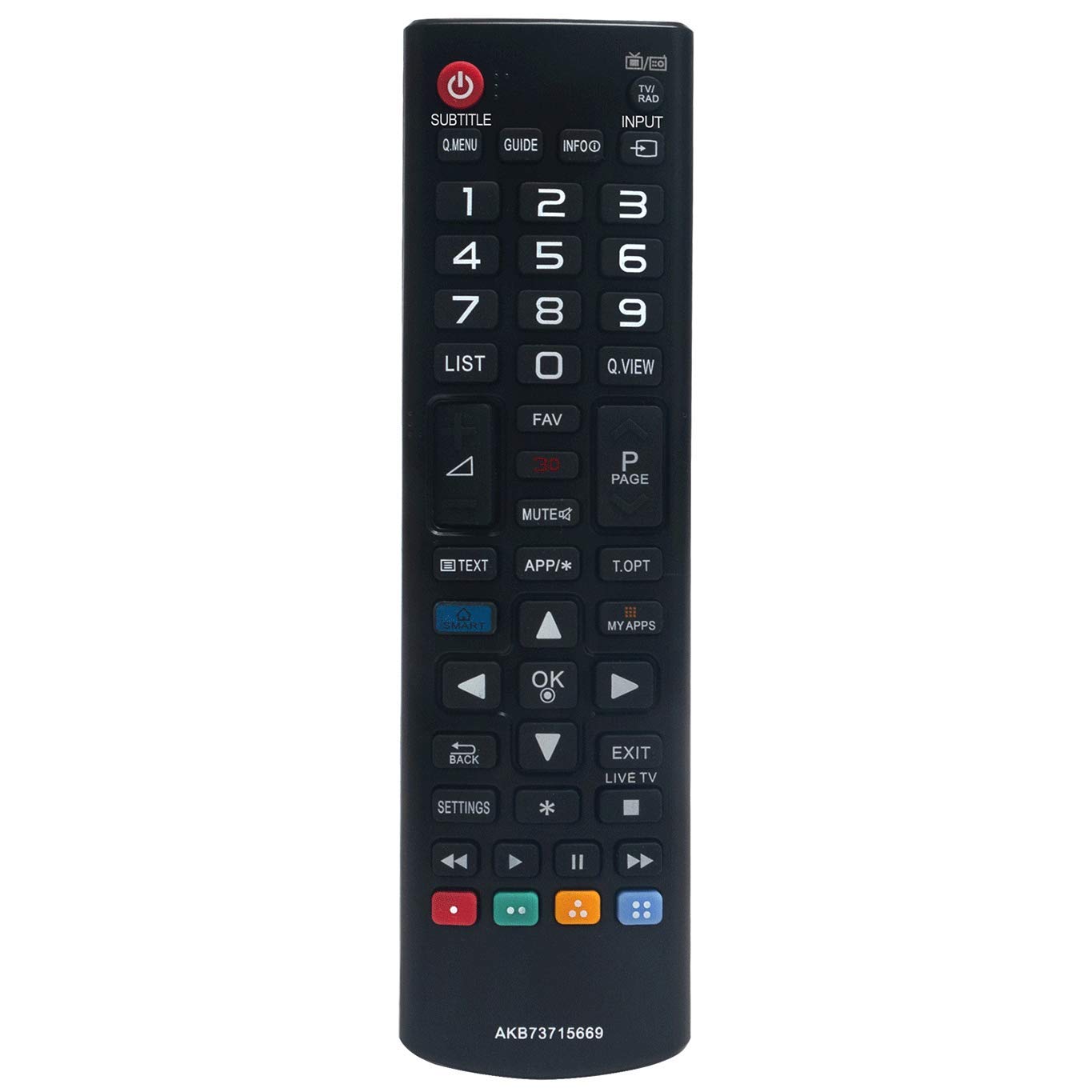 VINABTY AKB73715669 Remote Control Replacement For LG 3D LED TV