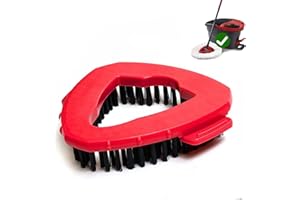 FOOKCIAN Spin Mop Replace Head Base Scrub Mop Brush Head Replacement for O Ceda EasyWring 1 Tank System, Shower Floor Scrubber, Hard Bristle Cleaning Brush for Bathroom Kitchen Wall Tile, Not Fit RinseClean