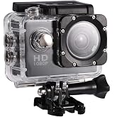 Socobeta Sport Action Camera 7 Colors Outdoor Cycling Sports Mini DV Action Camera Camcorder(Black)