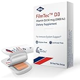 Ibsa FilmTec D3 - Dietary Supplement – 2000 IU Vitamin D3-30 Oral Dissolving Films for Immediate Release and Tolerability - Gluten-Free, Lactose-Free, Sugar-Free, Non-GMO