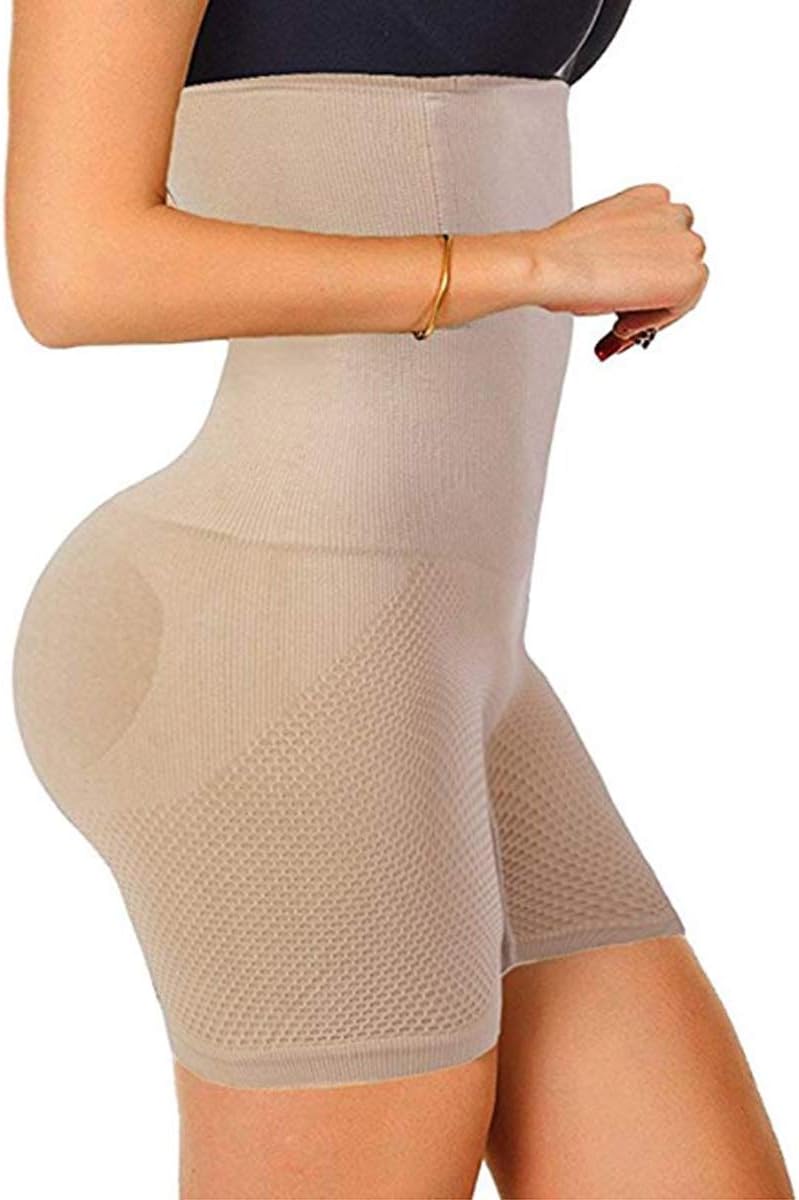 Finlin Womens Shapewear Tummy Control Seamless Hi-Waist Butt Lifter Power Shorts
