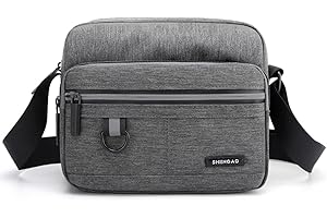 HJKIOPC Small Canvas Crossbody Bag for Men,Small Shoulder Bag, Mini Messenger Bag for Cell Phone, Portable mobile phone coin bag