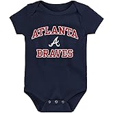 Outerstuff MLB Officially Licensed 0-24 Months City Headline Arch Logo Creeper Bodysuit Romper