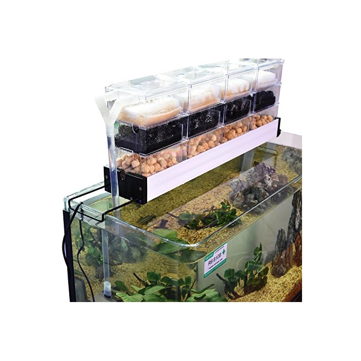 AE SHOP Aquarium Filter Fish Tank Upper Trickle Box Filters System