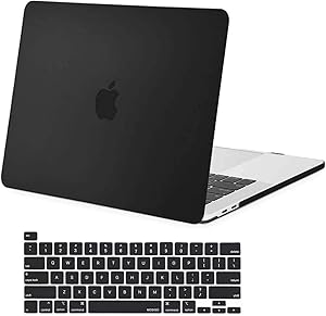 MOSISO MacBook Pro 16 inch Case 2019 Release A2141 with Touch Bar & Touch ID, Ultra Slim Protective Plastic Hard Shell Case & Keyboard Cover Skin Compatible with MacBook Pro 16 inch, Black