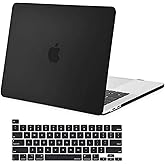 MOSISO Compatible with MacBook Pro 16 inch Case 2020 2019 Release A2141 with Touch Bar Touch ID, Protective Plastic Hard Shell Case & Keyboard Cover Skin, Black