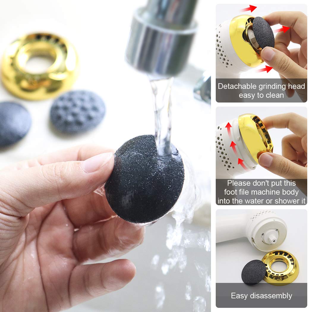 Electric Vacuum Foot Grinder File Dead Skin Callus Remover Rechargeable