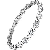 Jecanori Ultra Strength Magnetic Bracelet for Women, Titanium Steel Bracelet with 3500 Gauss Magnets, Ideal Gift