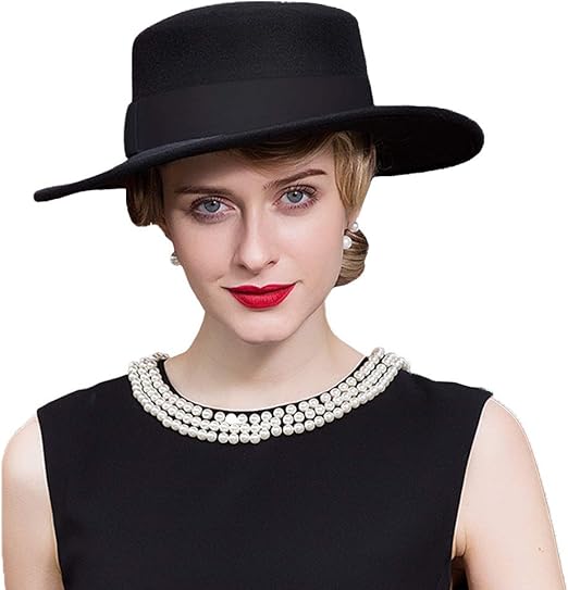 womens flat top hat