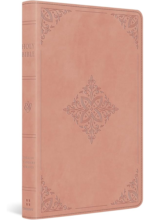 ESV Thinline Bible, Red Letter (TruTone, Pink, Emblem Design